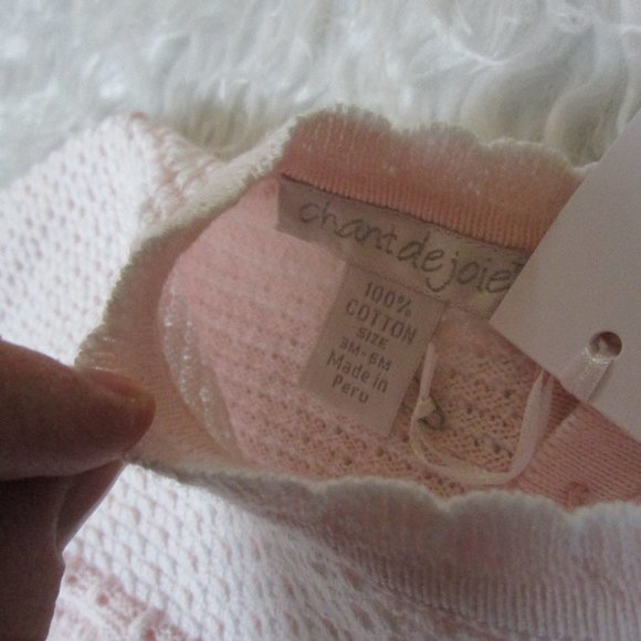 "Chant De Joie" Beautiful Baby Girl Pink Romper/Stretchie/Outfit 3-6 Months NWT - Picture 6 of 12